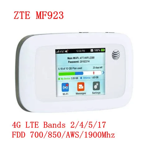 150 Мбит/с ZTE MF923 Карманный 4G МОДЕМ WiFi роутер мобильный Sim-карта поддержка Южной