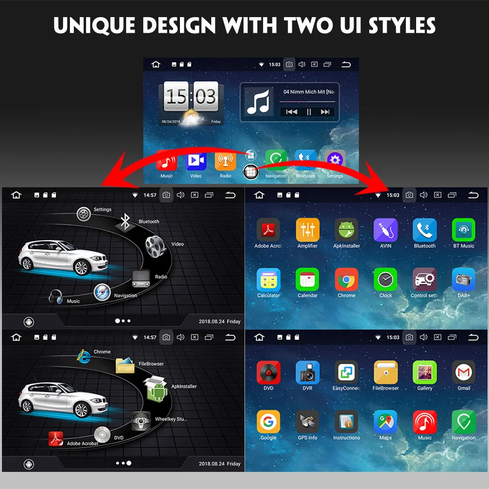 Octa Core Android 8 0 Авторадио спутниковый навигатор DAB + радио 4G DVD RDS BT GPS USB DVR