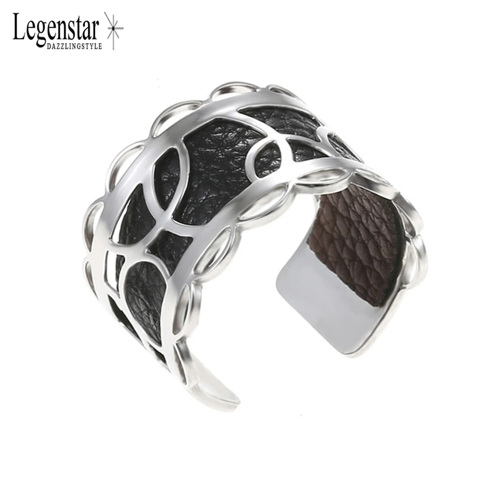 Legenstar любые новые творческие серебро Цвет нержавеющая сталь кольца из