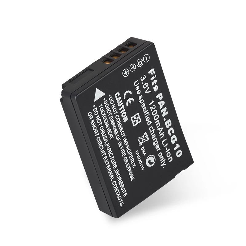 DINTO 1pc 1200mAh DMW-BCG10 DMWBCG10 литий-ионный аккумулятор для камеры Panasonic Lumix DMC-3D1 TZ7 TZ8 TZ10 DMW
