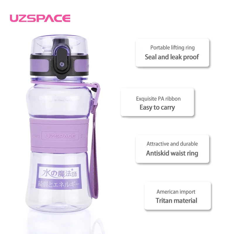 UZSPACE Infuser бутылка для воды флип топ с герметичной крышкой одним кликом открытым