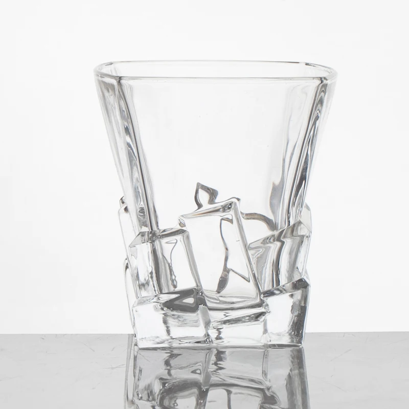 Бессвинцовые креативные рельефы резные Хрустальные чашки для виски бокал вина