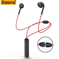 daono bt313 bluetooth headphone wireless headset magnetic neckband sport bluetooth earphone with mic for phone iphone xiaomi
