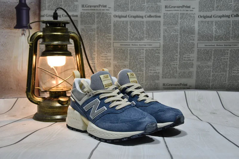 Blue NEW BALANCE 574v3, мужская и женская обувь, спортивная обувь, вентиляция, реставрация, беговая Обувь для отдыха, NB574vd/vc/vb/va - Цвет: Blue