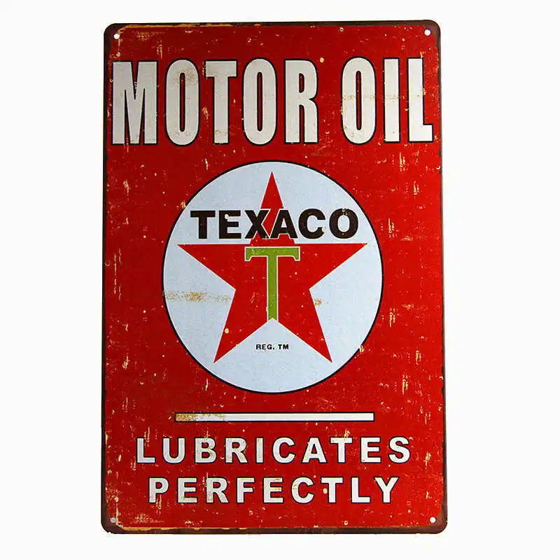 Армейский зеленый Винтаж гараж домашний декор Mobil Texaco Чемпион газовое масло NGK BP наклейки декор железо Ретро Олово металлические знаки Бляшки - Цвет: Армейский зеленый