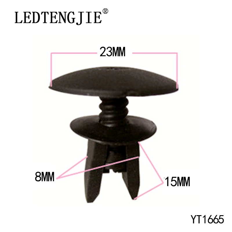 

Car Fastener Clip for Peugeot Car Bumper Screws Nail Studs Black Push Studs Clamps 100pcsYT-1665 Car Repair Fastener Accessories