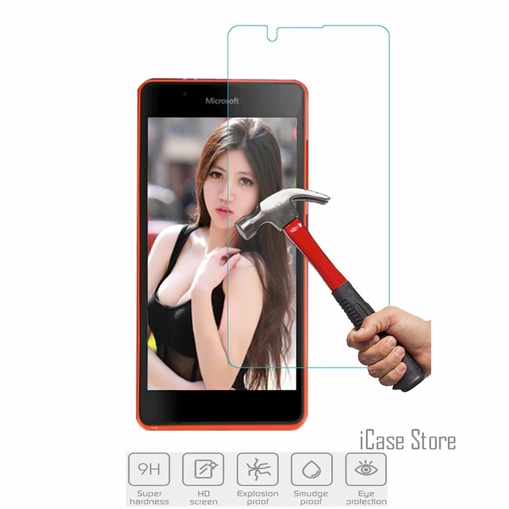 Твердое закаленное стекло 9H для microsoft Nokia Lumia 540 и двойная SIM защита экрана