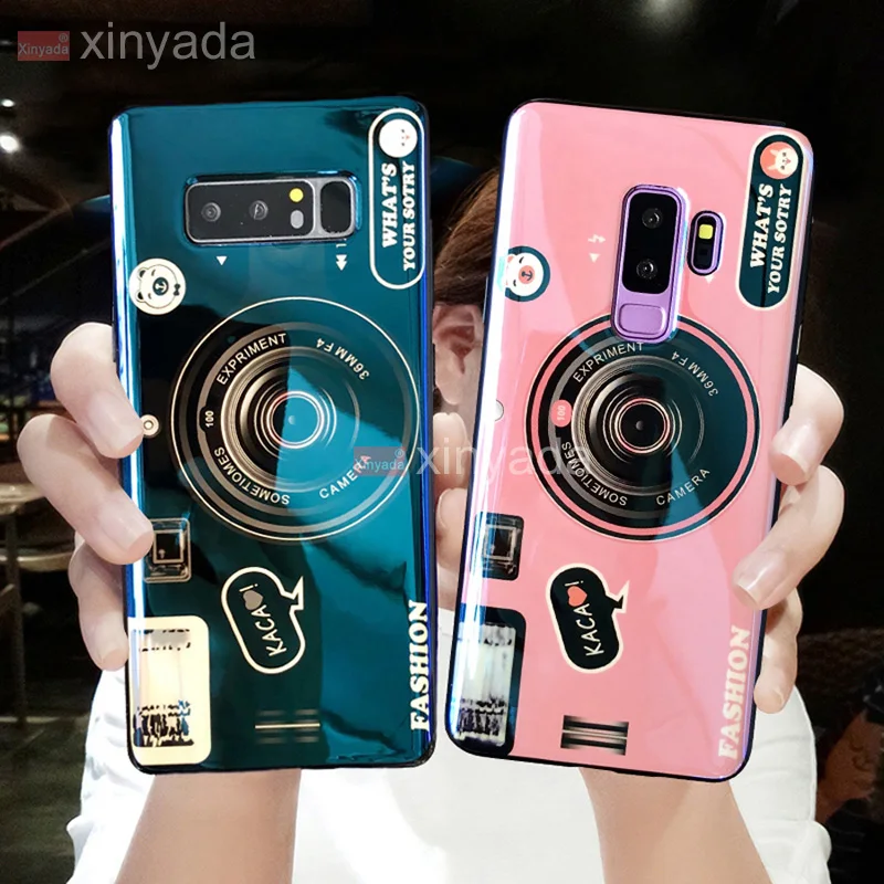Роскошный силиконовый чехол-бампер из ТПУ с цветком для камеры Samsung Galaxy A6 A8 S8 S9 Plus
