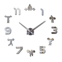 fashion new 3d wall clock quartz watch reloj de pared modern design large decorative clocks europe acrylic mirror stickers