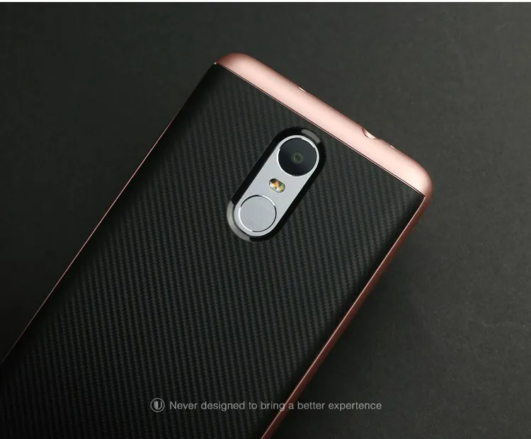Чехол для Xiaomi Redmi Note 3 Гибридный двухслойный чехол из ТПУ и поликарбоната с рамкой