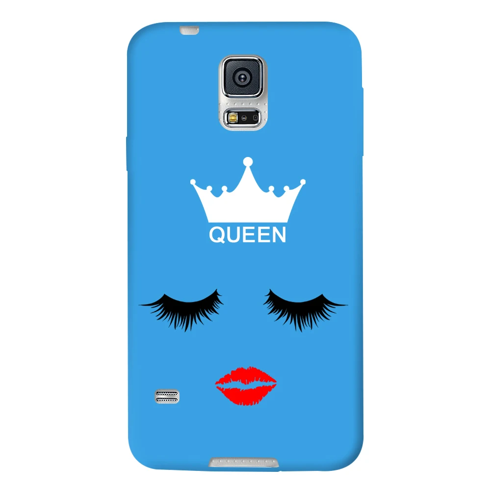 Queen ясно Сенсорный экран Флип Полный Чехол для Samsung S6 S7|case for samsung|case samsung s6case |
