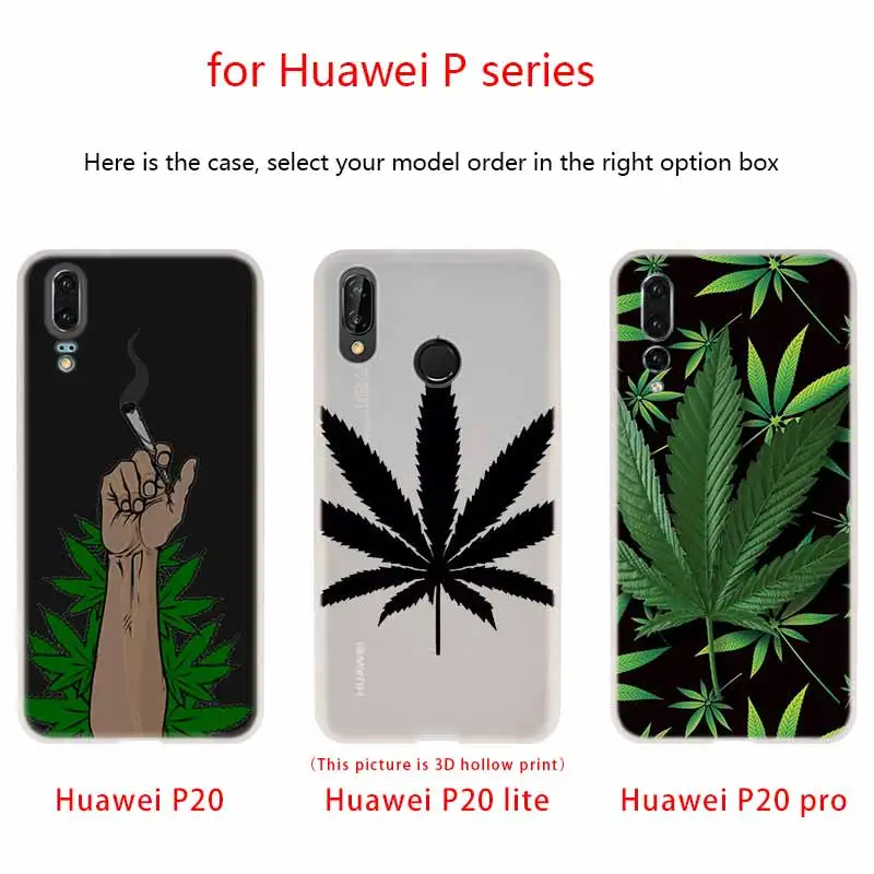 Новый чехол с психоделическим рисунком травы силиконовый мягкий для Huawei P50 P30 P40 P20
