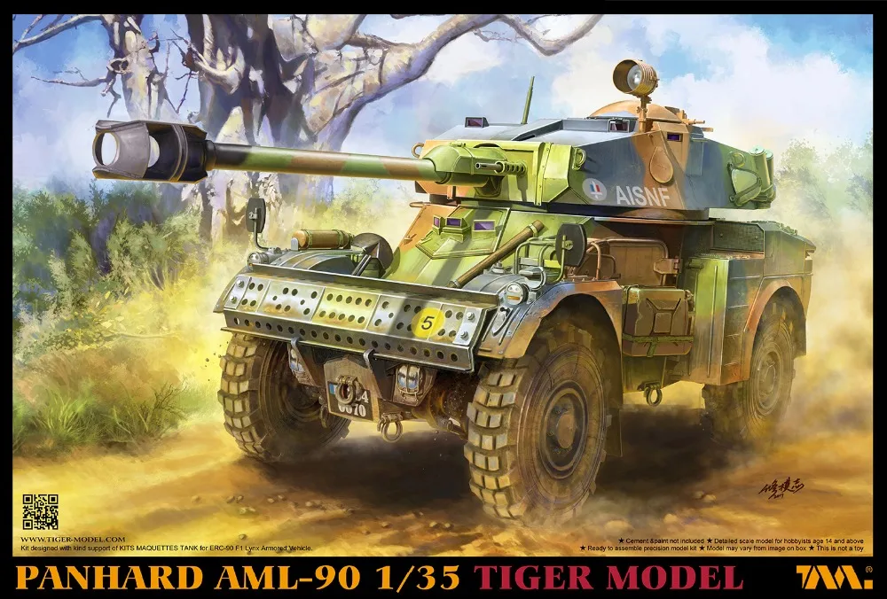 Tiger 4635 1/35 модель Panhard AML-90 светильник бронированный автомобиль РЕДКИЙ