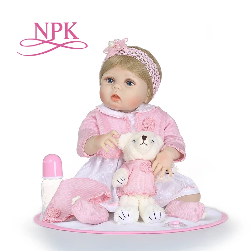 56 см большой ребенок полный силиконовый корпус bebe Кукла reborn Детские куклы boneca reborn реалистичные игрушки экшн-фигурка Рождественский подарок для детей