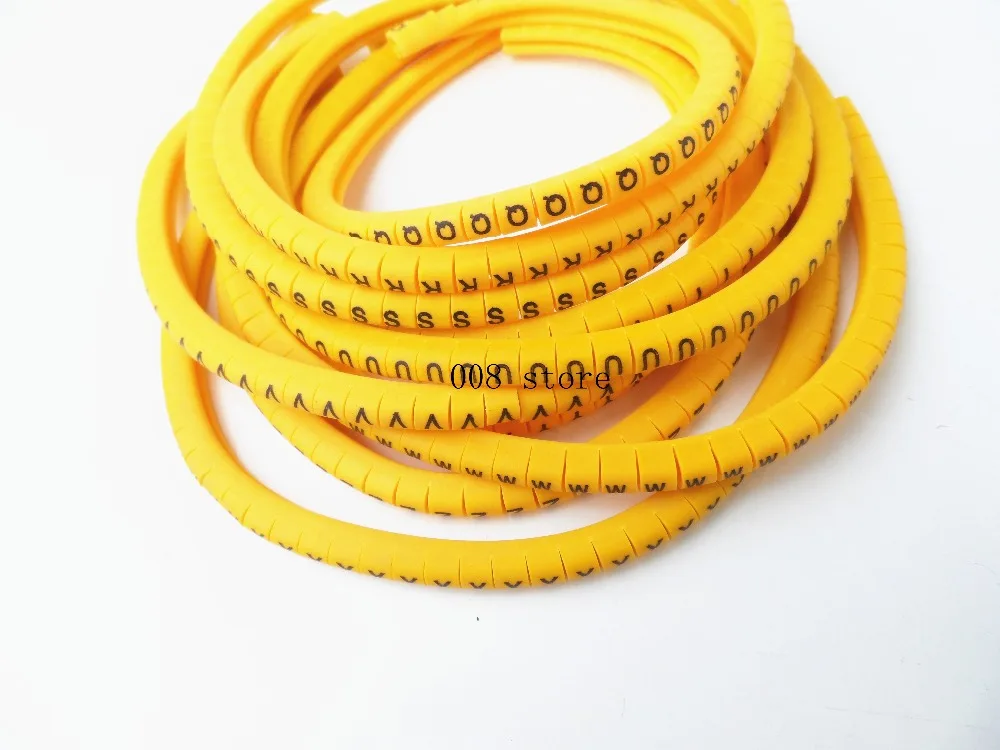 500pcs/Lot EC-0 1.5mm2 A-Z QRSTUVWXYZ English Letter Flexible Print Sleeve Tube Label Network Wire Cable Marker | Обустройство дома