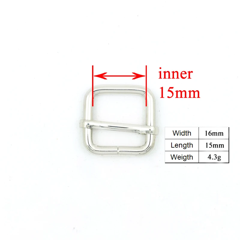 

10sets/lot (metal buckle+adjust buckle+D ring+metal dog clasp/set) DIY dog collar 15mm webbing sewing accessory premium quality