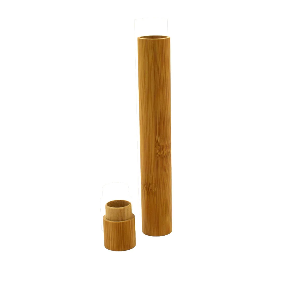

Portable Toothbrush Storage Box Eco Friendly Bamboo Toothbrush Organizer Container Travel Hiking Camping Brush Cap Case #763