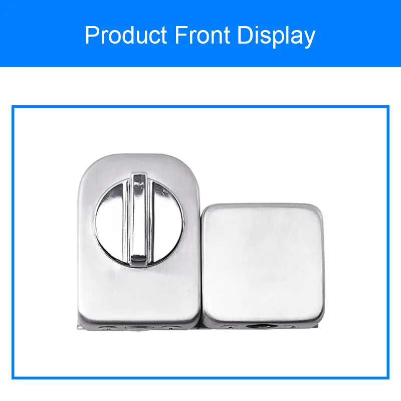 Glass Door Lock Двойные стеклянные дверные защелки замок 304 замок из нержавеющей стали, без отверстия, двунаправленный разблокировка Безрамная стеклянная дверь для дома и офиса - Цвет: Glass Door Lock