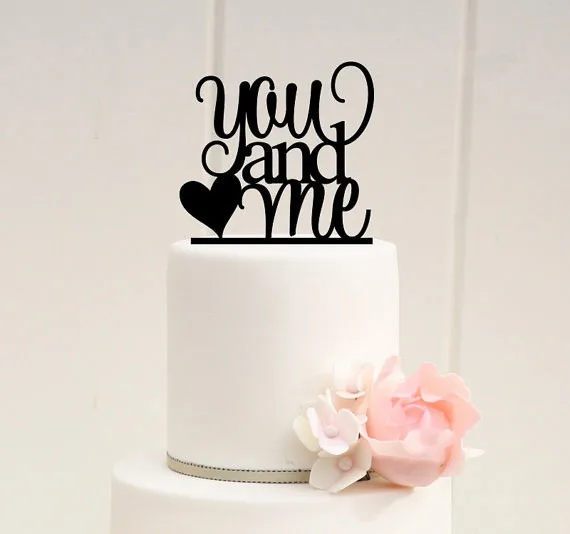 Свадебный Топпер для торта you and me Antic в деревенском стиле лазерная вырезка