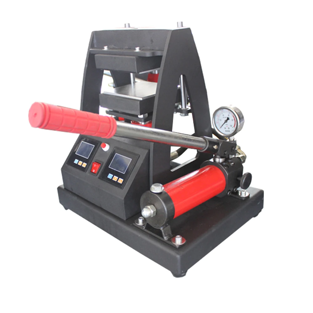 12x12 см(5x5 дюймов) MP170-2 канифоль термопресс машина 10, 000PSI давление 10 тонн ручной гидравлический ЖК-контроль Samll канифоль пресс термомашина