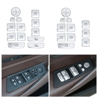 car styling abs chrome interior door window switch lifter buttons cover inner sticker trim for bmw 5 series 2018 528 530 g38 g30