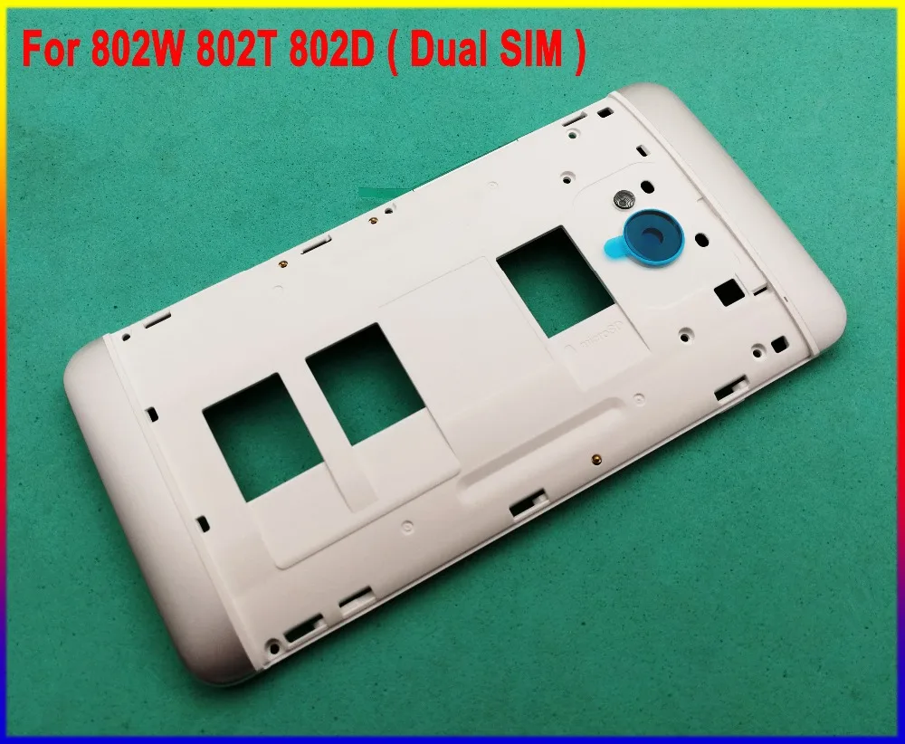 Корпус средняя рамка чехол+ Боковая кнопка для htc One M7 802w 802t 802d(Dual Sim