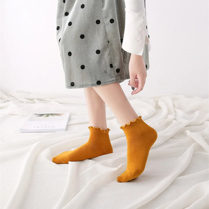 [WPLOIKJD] женские носки в стиле Харадзюку 1 пара весна лето простые удобные корейские