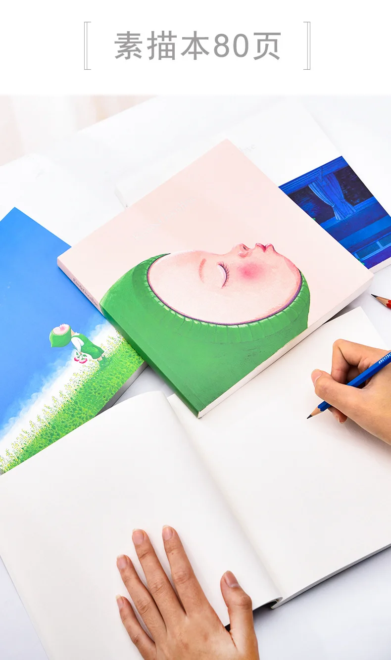 fairy tale hand-painted art sketches speed book picture pupil painting blank graffiti planner stickers memo pad stationery