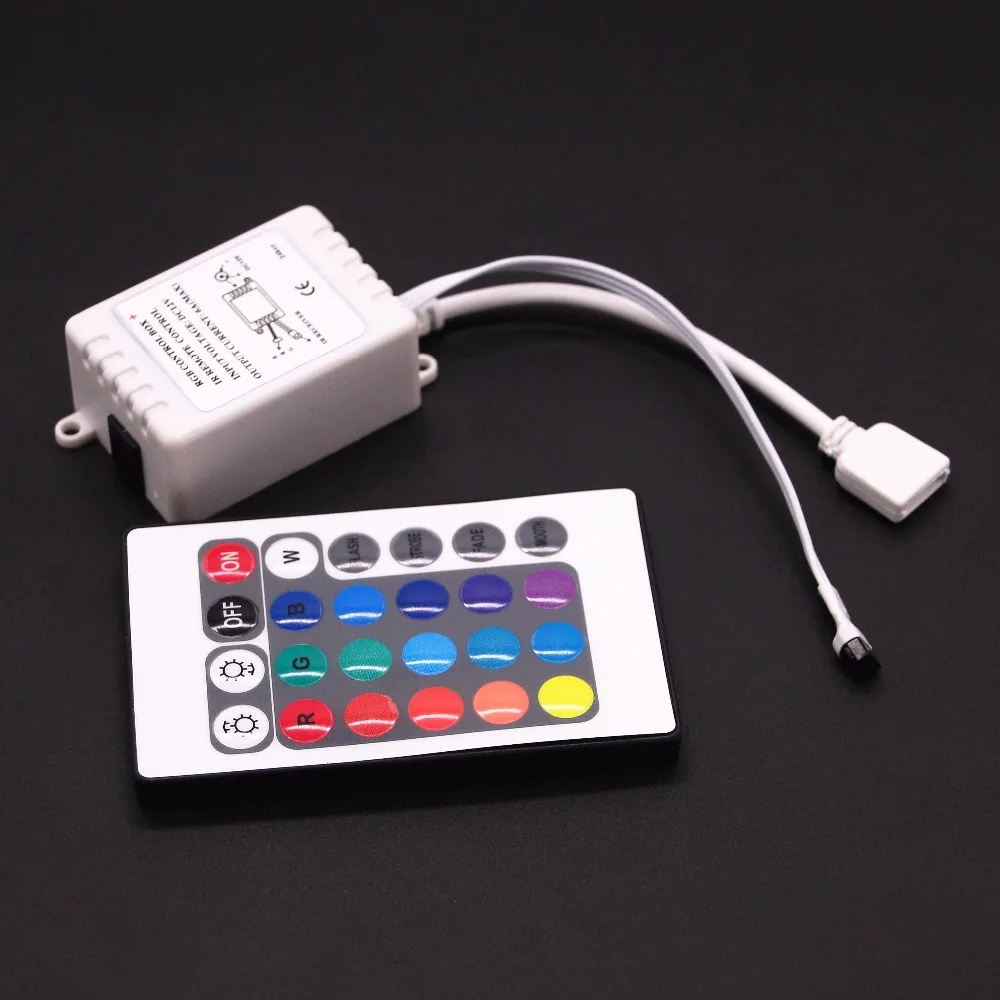 DC 12V 6A 24 клавиши ИК пульт дистанционного управления RGB светодиодный диммер для SMD