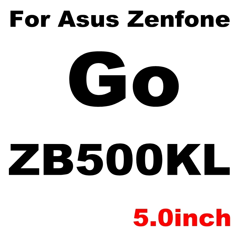 9H чехол из закаленного стекла для Asus Zenfone 3 Laser 4 Max Pro Go Selfie ZC520KL ZC520TL ZC554KL ZB500KG ZE554KL защитная пленка - Цвет: ZB500KL