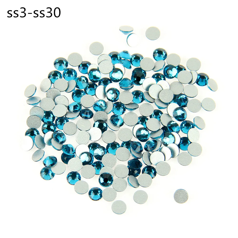 Стразы для дизайна ногтей Синие стразы с цирконием DMC без горячей фиксации