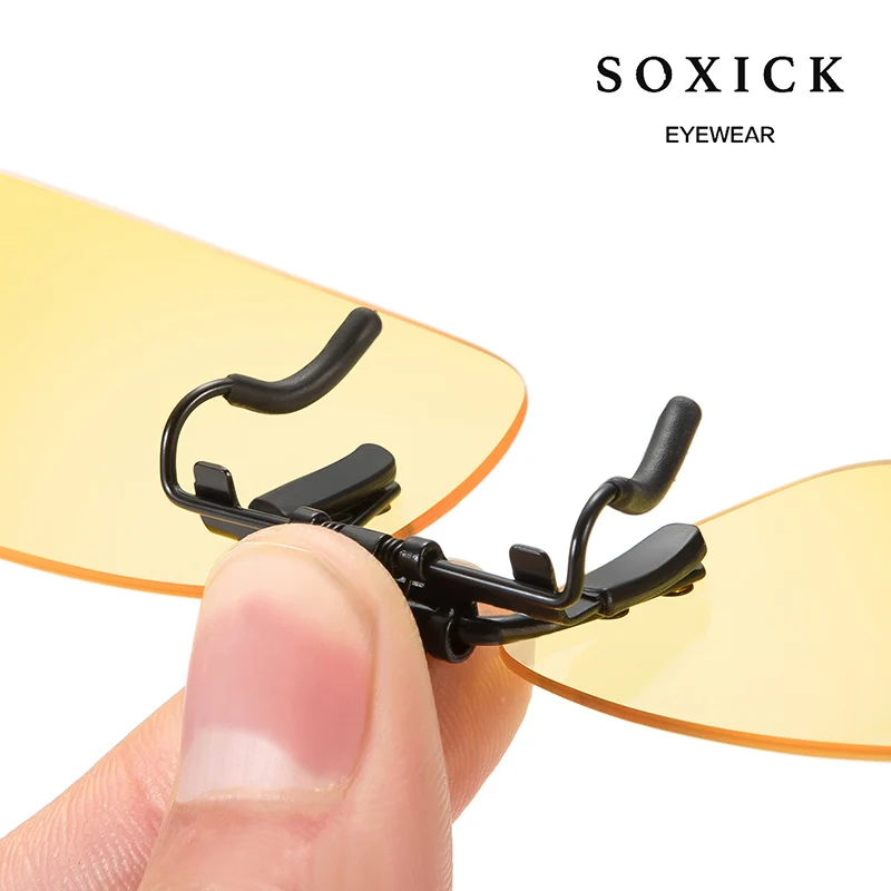 Модные поляризованные желтые очки Soxick ночного видения для вождения