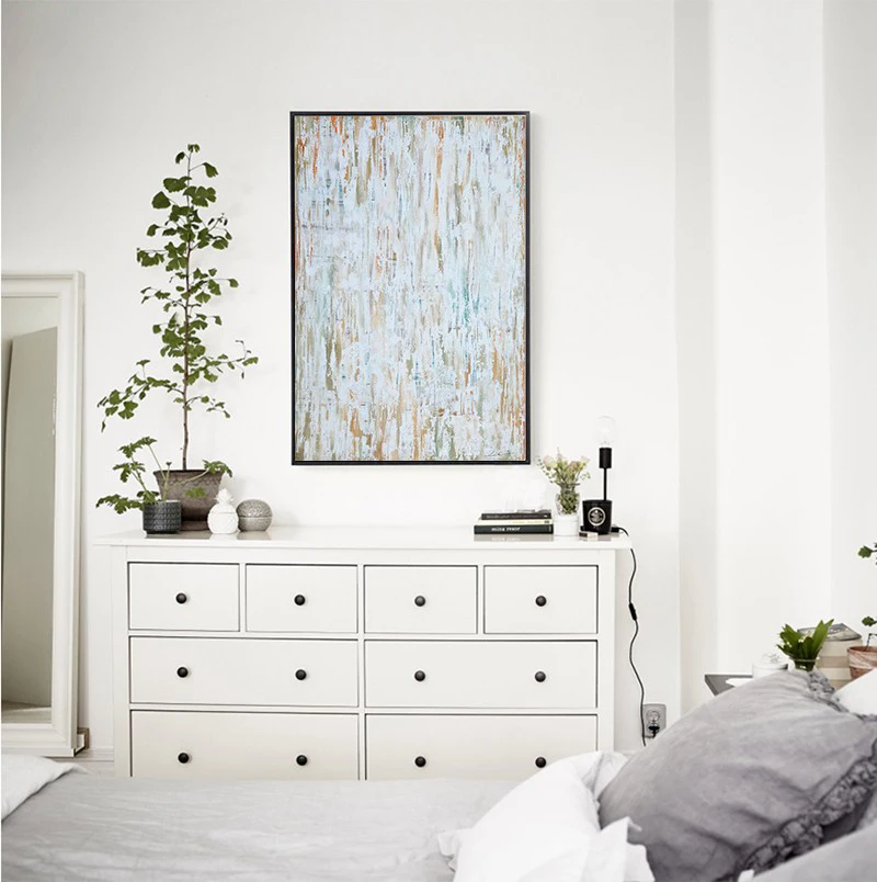 2016 простая чистая Скандинавская абстрактная картина на стену Современная маслом