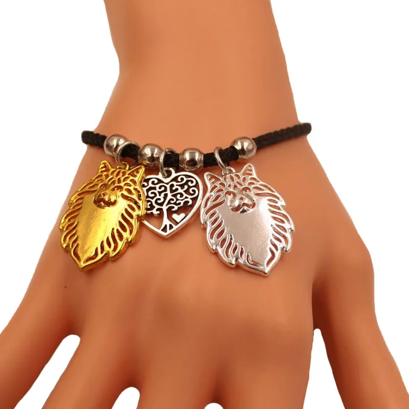 Браслет с шармами для женщин и мужчин украшение норвежским лесом кошкой животным