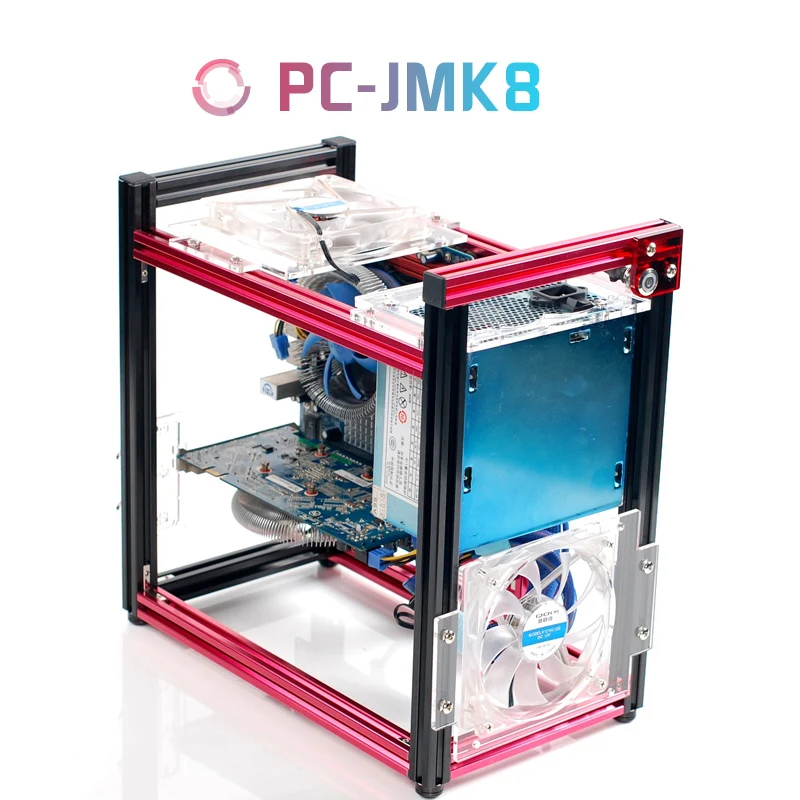 QDIY новый продукт ATX/ Micro ATX алюминиевые строительные блоки DIY вертикальные корпуса