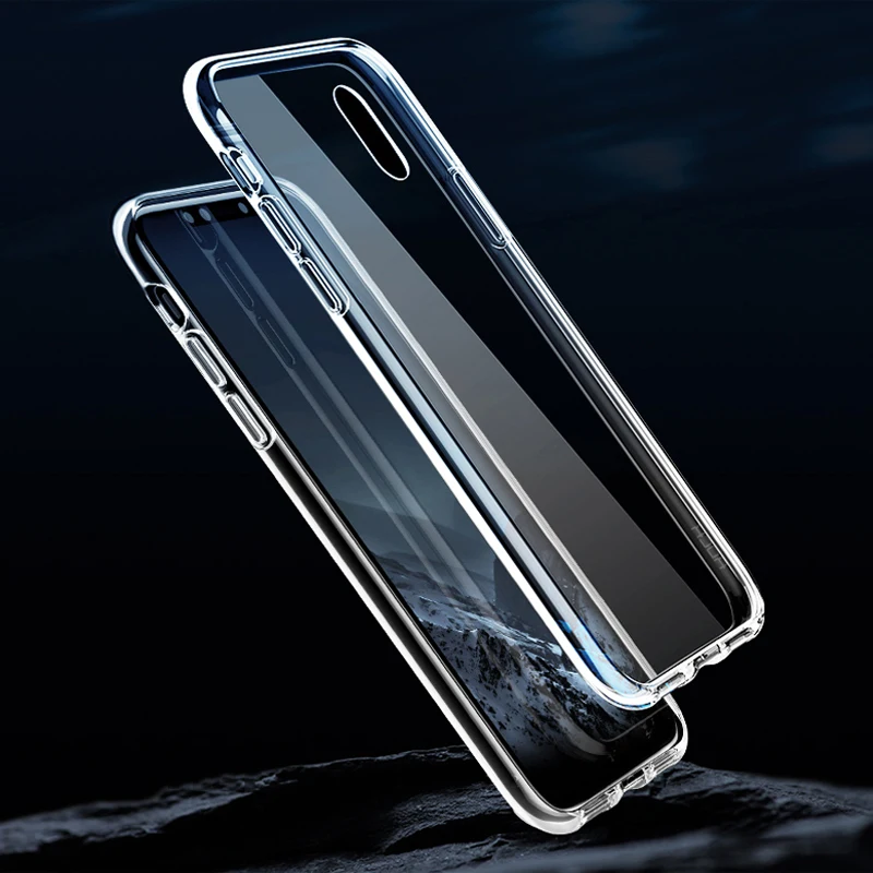 Прозрачный силиконовый чехол для iPhone 4 4S 5 5S SE 6 6s 7 8 Plus мягкий прозрачный из ТПУ X 10