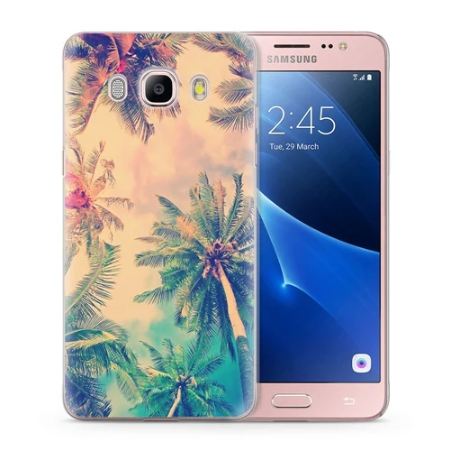 Мягкий чехол для Funda Samsung Galaxy J7 2016 J710 J710F чехлы телефонов с узором TPU мраморный