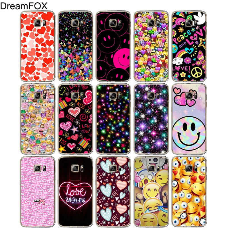 DREAMFOX M326 модный Мягкий ТПУ силиконовый чехол с сердцем для samsung Galaxy Note S 7 8 9 10 10e 11 11e