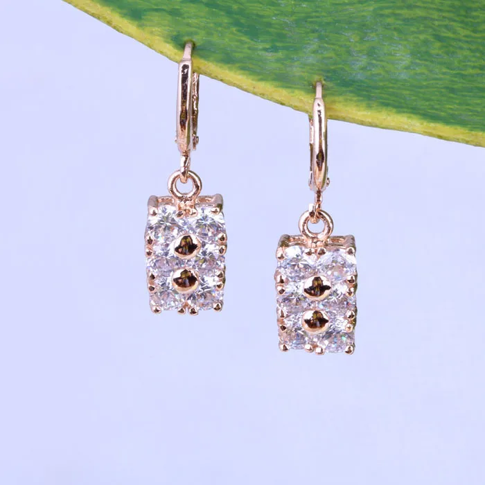 Женские серьги капельки с фианитом AAA B0002|colorful dropping earrings|drop earringsearrings drops |