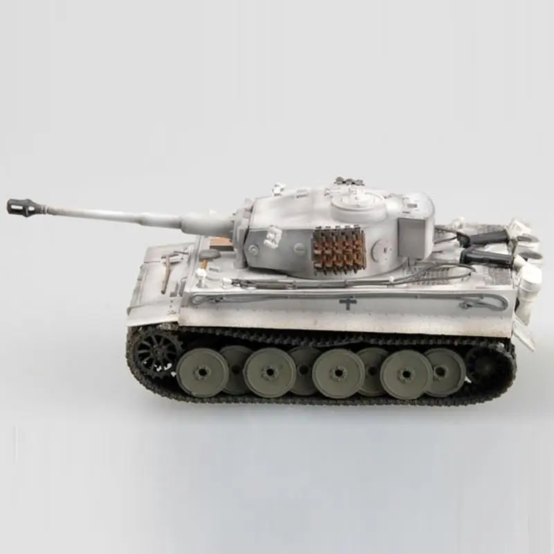 WW2 Немецкий Тигр 1 модель танка SS 1943 зимняя камуфляжная 1/72 легкая |