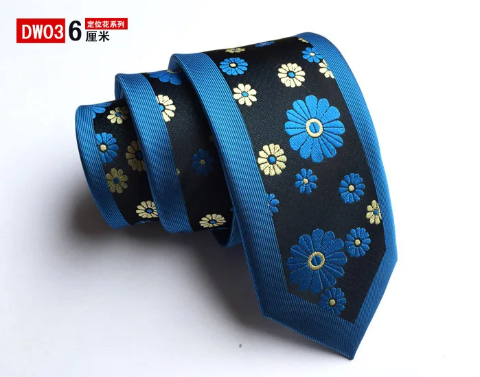 

Fashion Casual Slim Geometric Mens Floral Skinny Neckties Party Wedding Tie Silk Necktie
