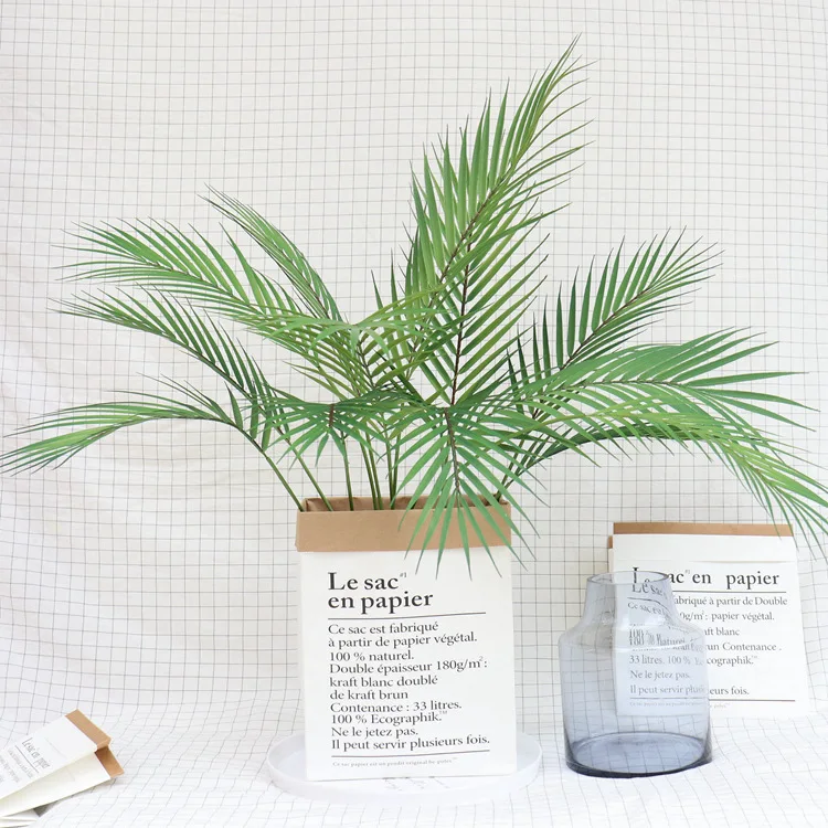 Искусственные растения 88 см Пальмовые Листья пластиковые ветки тропические