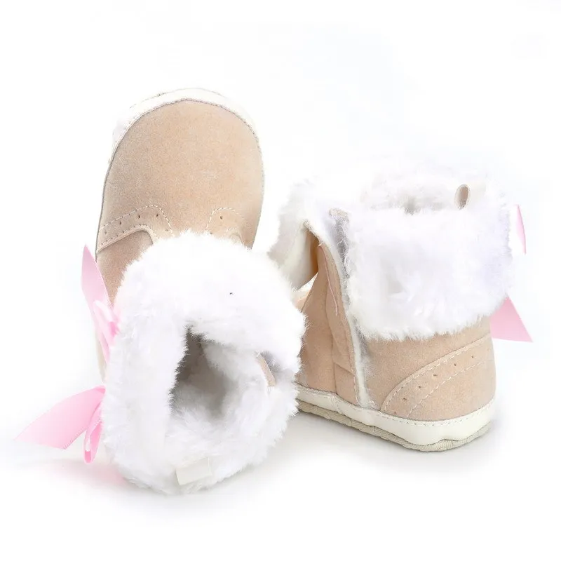 Рождество 2016 Зима Новый Младенца Способа Девушка Бабочка Узел Теплый Хлопок