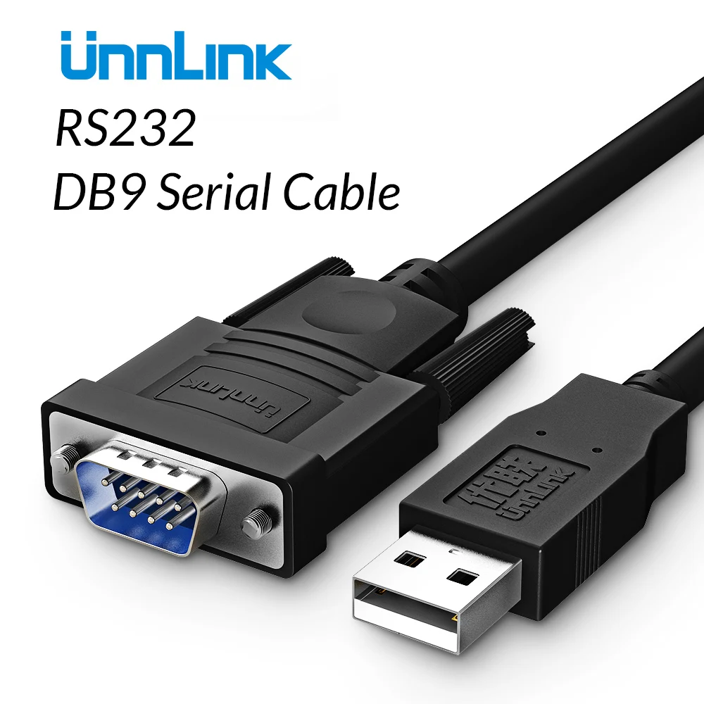 Последовательный Кабель-адаптер Unnlink 1 5 м USB к DB9 RS232 COM-порт кабель Pin для Win 7 8 10 XP Mac