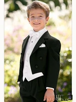 boy tailcoat one button boy tuxedos notched lapel children suit kids weddingprom suits three piece suit jacketvestpantstie