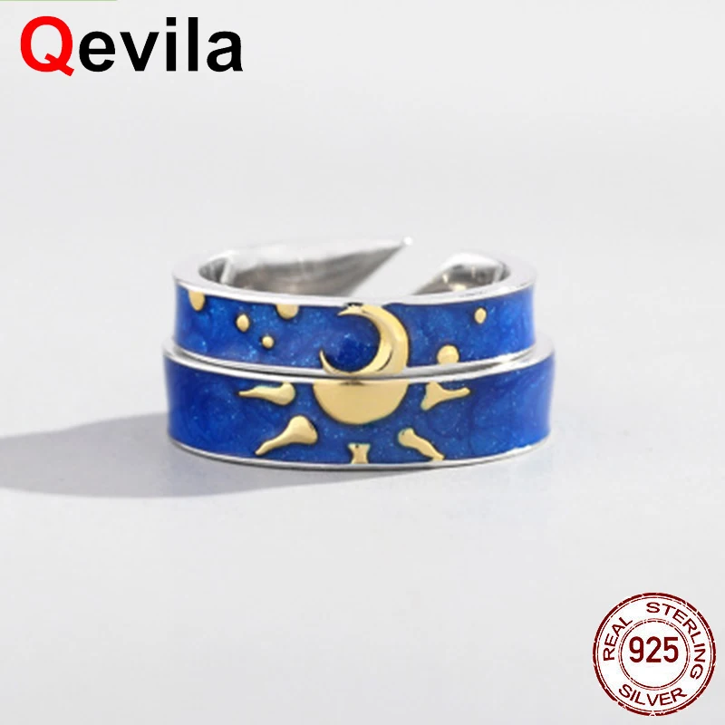 Женское кольцо с Луной и солнцем Qevila обручальные уникальные ювелирные Кольца