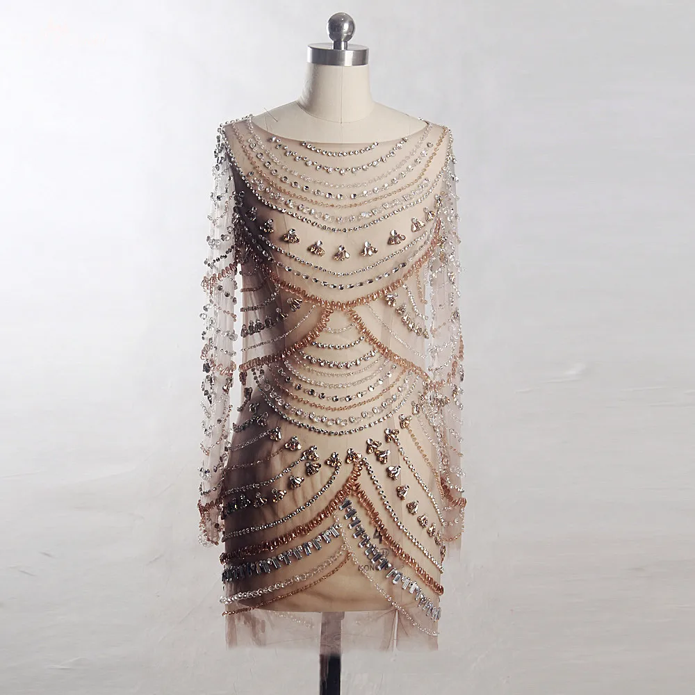 RSE822 Yiaibridal реальные фотографии работы сексуальное иллюзионное коктейльное