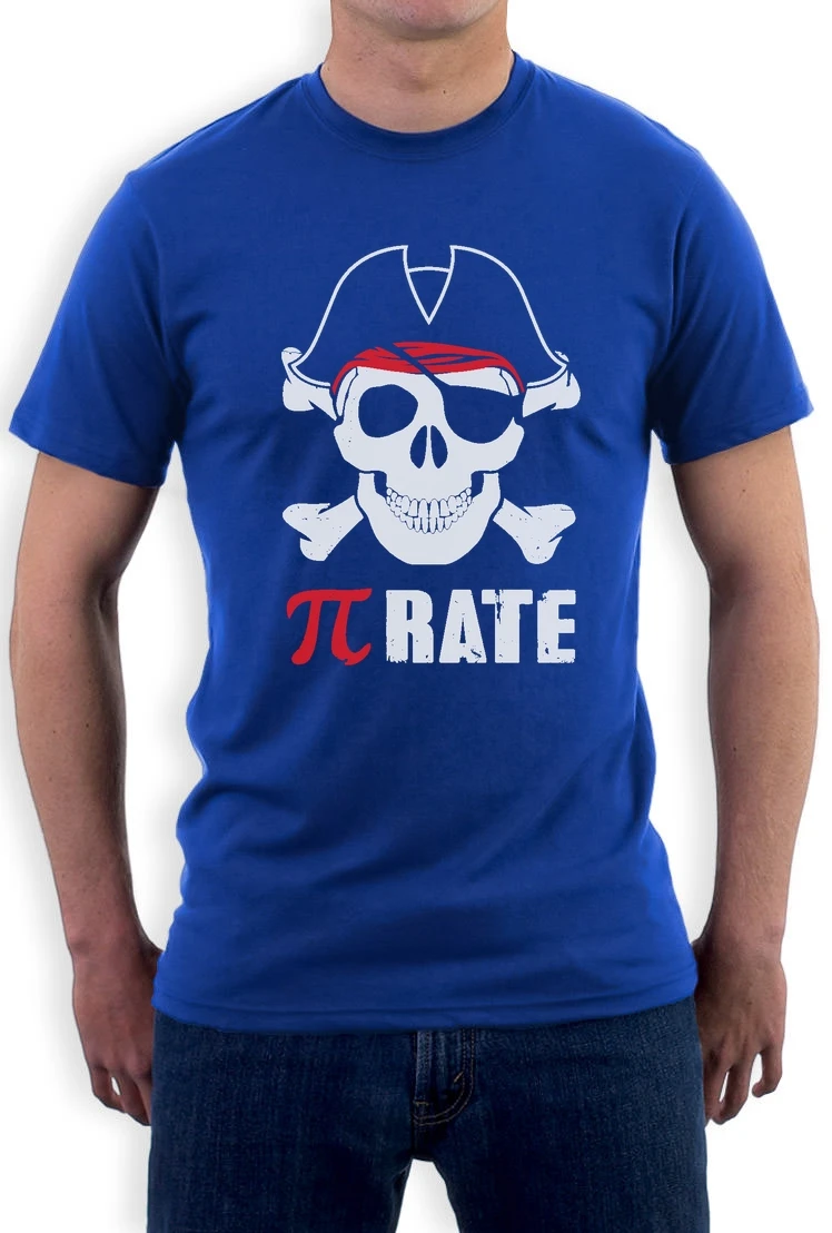 Пользовательские печати PI rate забавная Математика пиратский череп и скрещенные