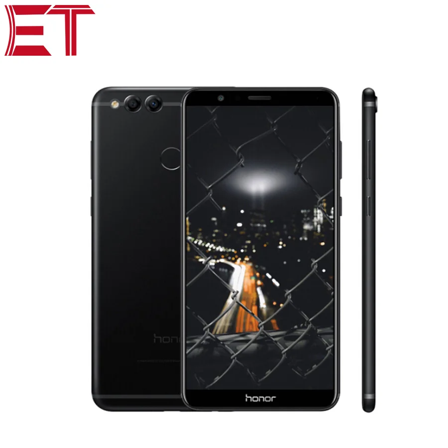 Мобильный телефон Honor 7X, 4G LTE, мобильный телефон, 4 Гб ОЗУ, 128 Гб ПЗУ, HiSilicon Kirin 659, четыре ядра, Android 7,0, полный экран, 5,93 дюймов