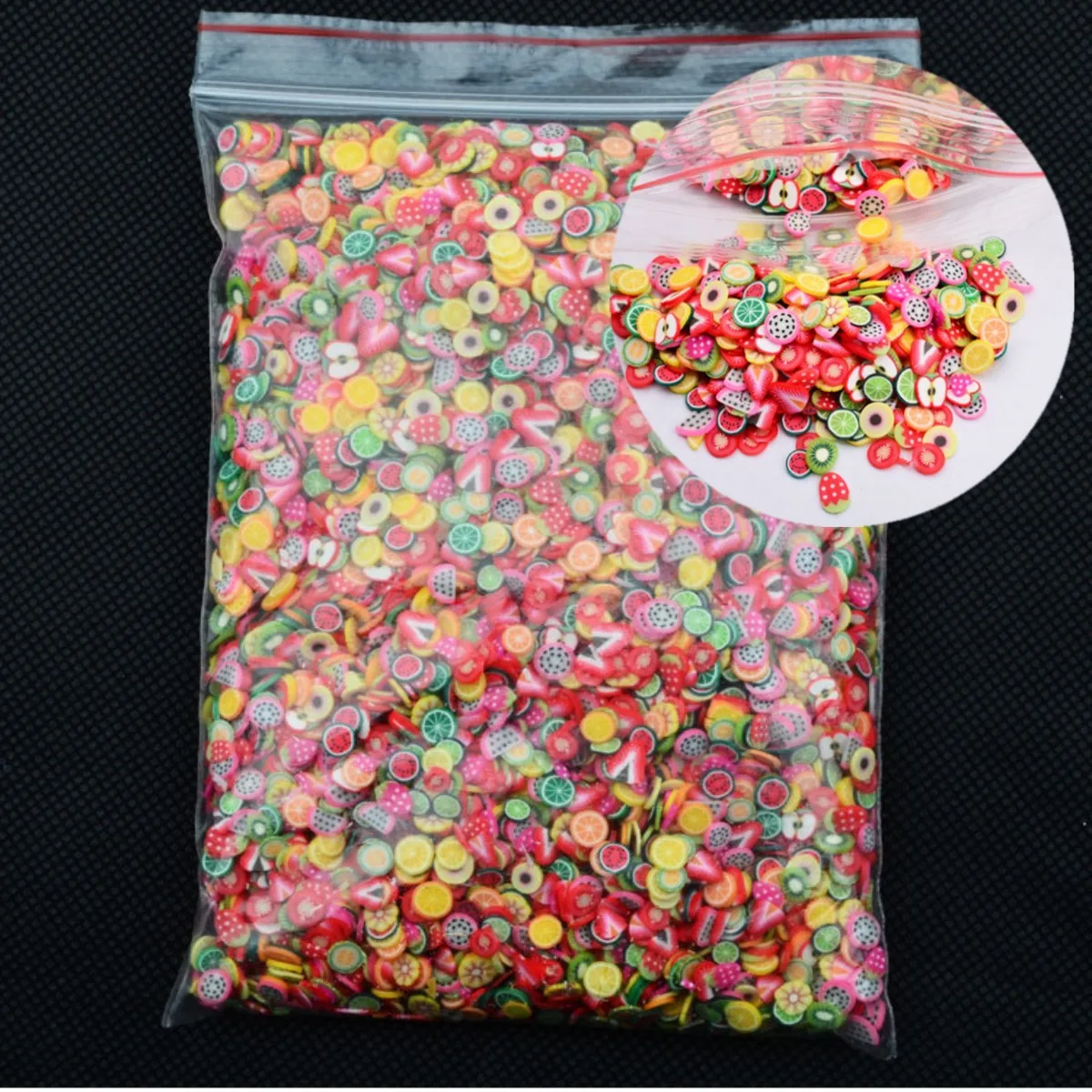 1 кг 100000 ПК 3D Полимерная глина крошечный Fimo игровое тесто с изображением клубники фруктов ломтики Smile, Love Heart ногти "сделай сам", художественные украшения сделай сам принадлежности